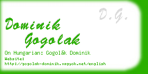 dominik gogolak business card